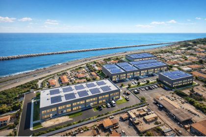 vue aérienne - Activ" Eco Park, La mède